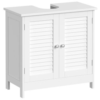 🧴 BIELY KÚPEĽŇOVÝ REGÁL VASAGLE – 4 POLICE, NASTAVITEĽNÁ VÝŠKA Praktický a elegantný pomocník do kúpeľne! Štýl...